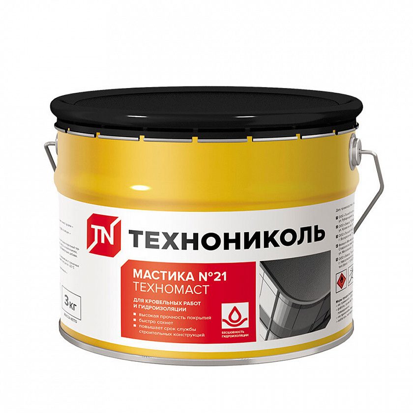 Мастика кровельная № 21 Техномаст, 3 кг