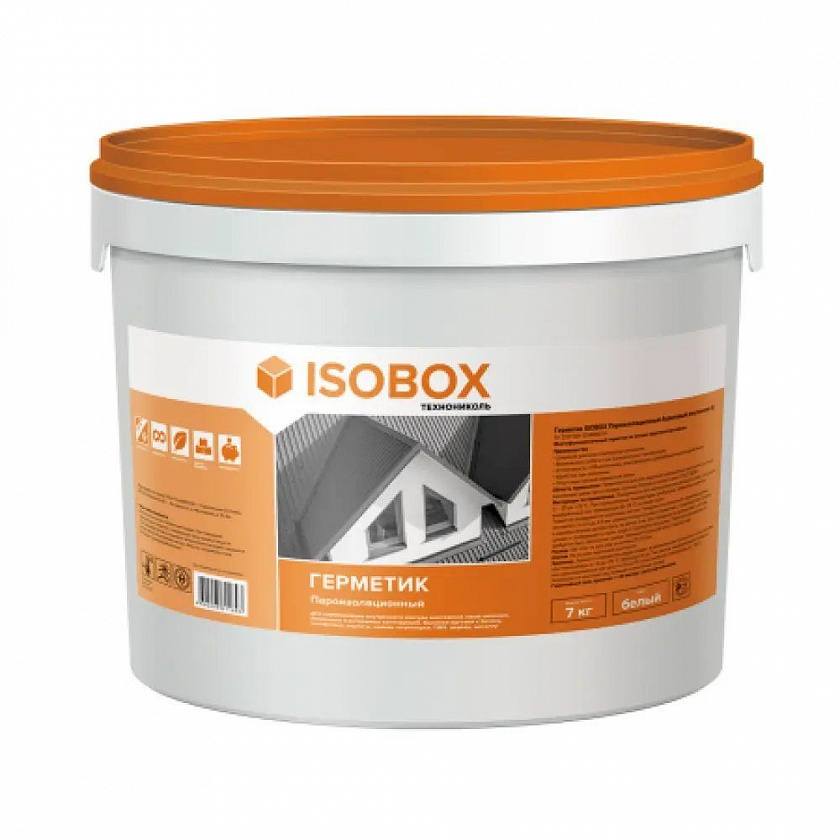 Герметик ISOBOX пароизоляционный акриловый (внутренний Б), 7кг