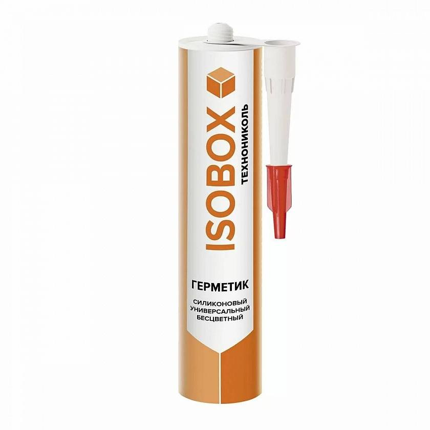 Герметик ISOBOX силиконовый универсальный бесцветный, 260 мл